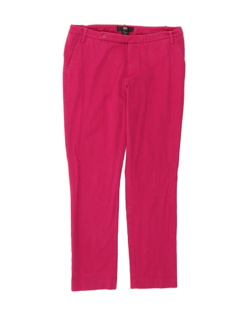 MOSSIMO Womens Slim Cropped Trousers US 4 Small W30 L26 Pink Cotton Vintage Mossimo and Second-Hand Mossimo from Messina Hembry 