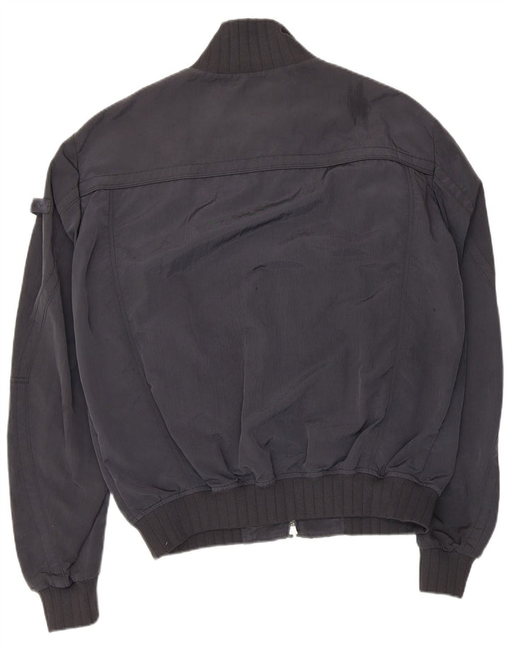 PEUTEREY Mens Bomber Jacket XL Grey Colourblock Polyamide