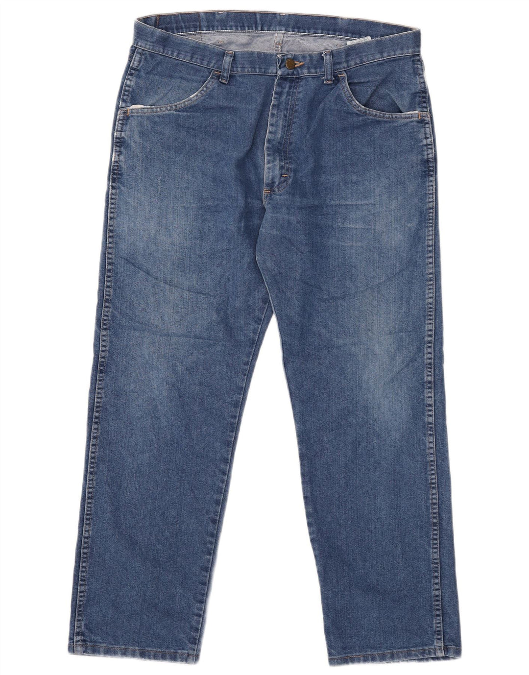 Wrangler Mens Regular Fit Straight Jeans W36 L29 Blue
