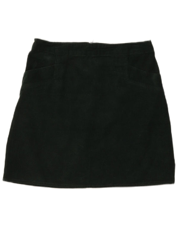 Oasis Womens Mini Corduroy Skirt UK 10 Small W27  Green Cotton