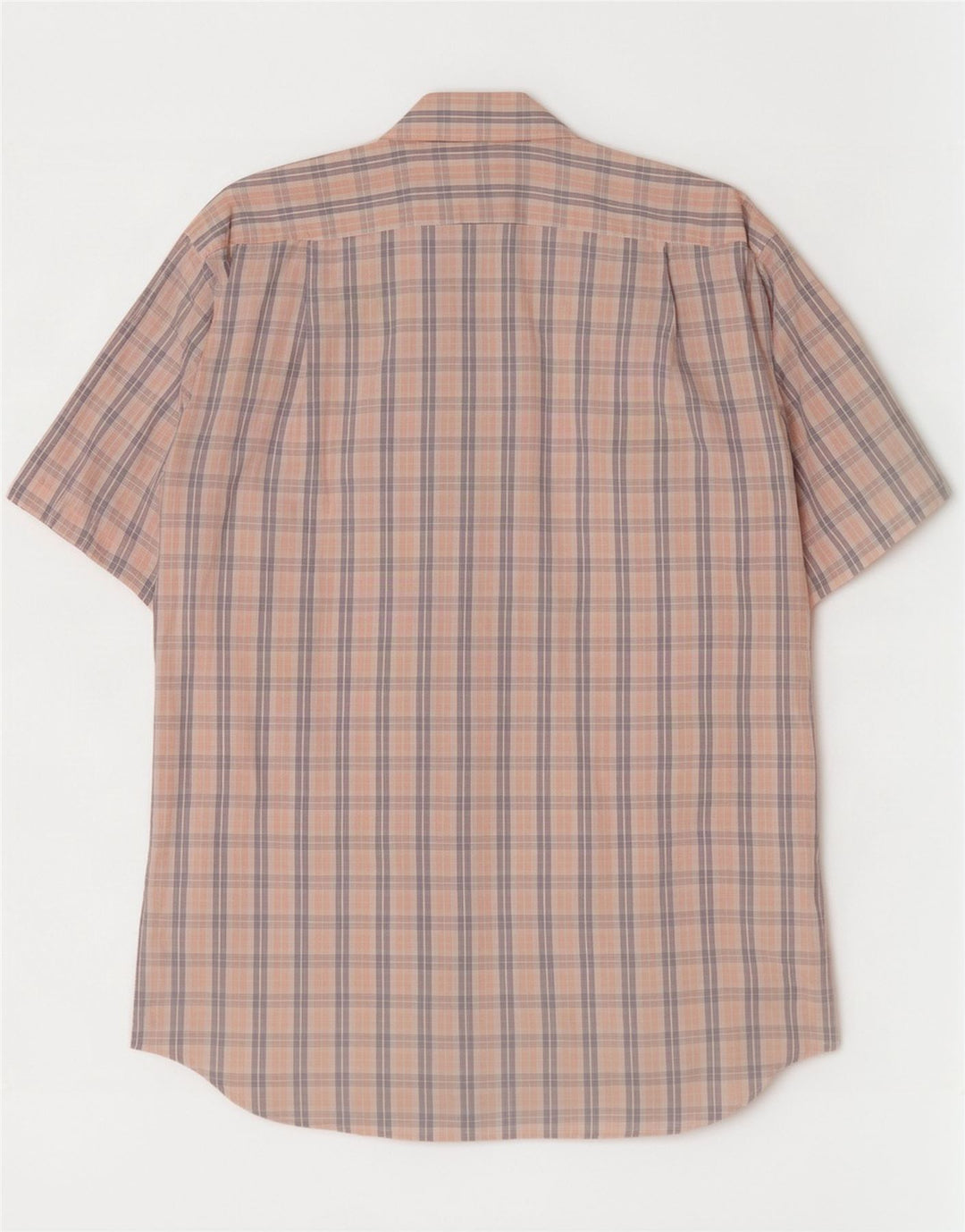 Hugo Boss Mens Short Sleeve Shirt Size 16 1/2 42 Large Multicoloured Check