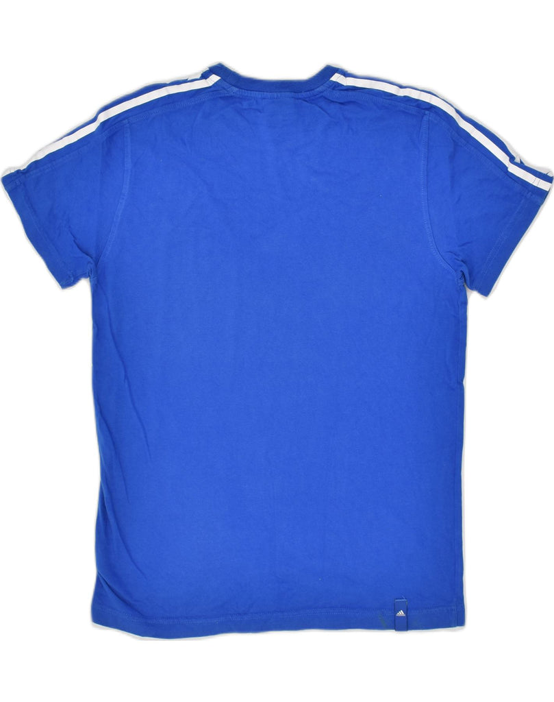 ADIDAS Mens T-Shirt Top UK 36/38 Small Blue Cotton | Vintage Adidas | Thrift | Second-Hand Adidas | Used Clothing | Messina Hembry 