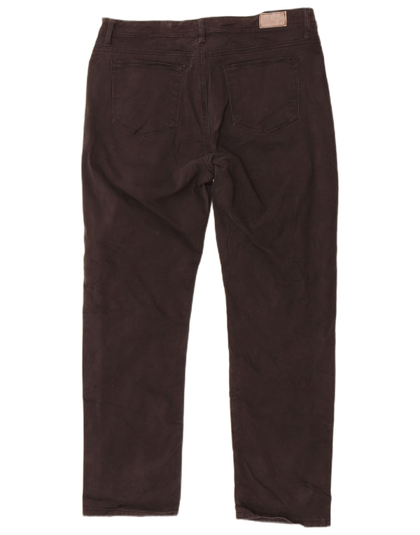 Lee Womens Slender Secret Casual Trousers US 12 Large W34 L27 Black