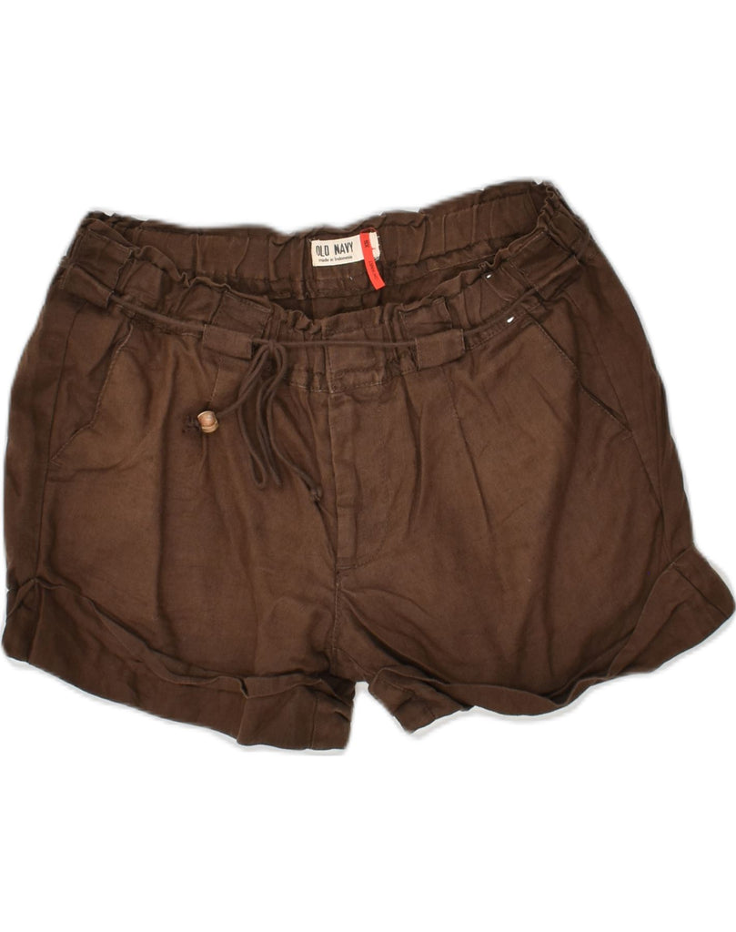 OLD NAVY Womens Chino Shorts UK 6 XS W28 Brown Linen | Vintage Old Navy | Thrift | Second-Hand Old Navy | Used Clothing | Messina Hembry 