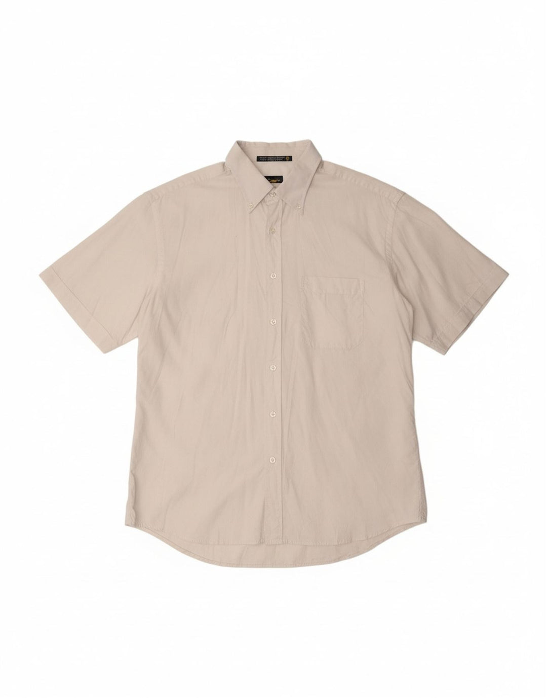NAVIGARE Mens Short Sleeve Shirt XL White Cotton
