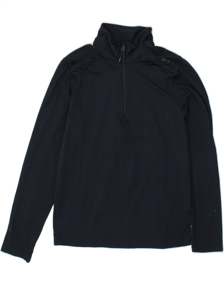CMP Boys Zip Neck Pullover Tracksuit Top 11-12 Years Navy Blue Polyester Vintage CMP and Second-Hand CMP from Messina Hembry 