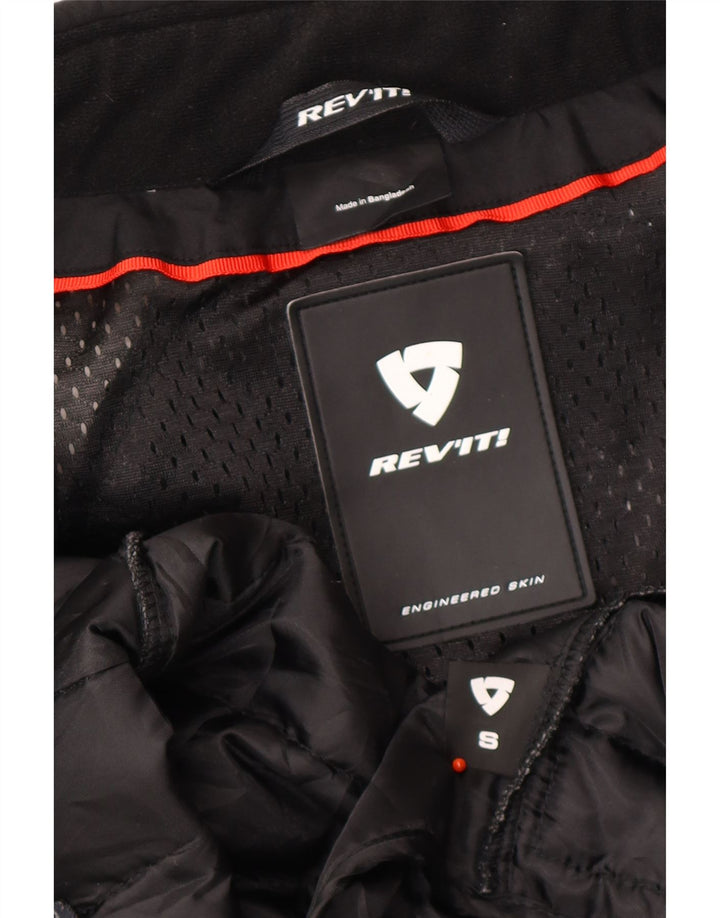 REV'IT Mens Biker Jacket UK 36 Small Off White Colourblock Motorcycle