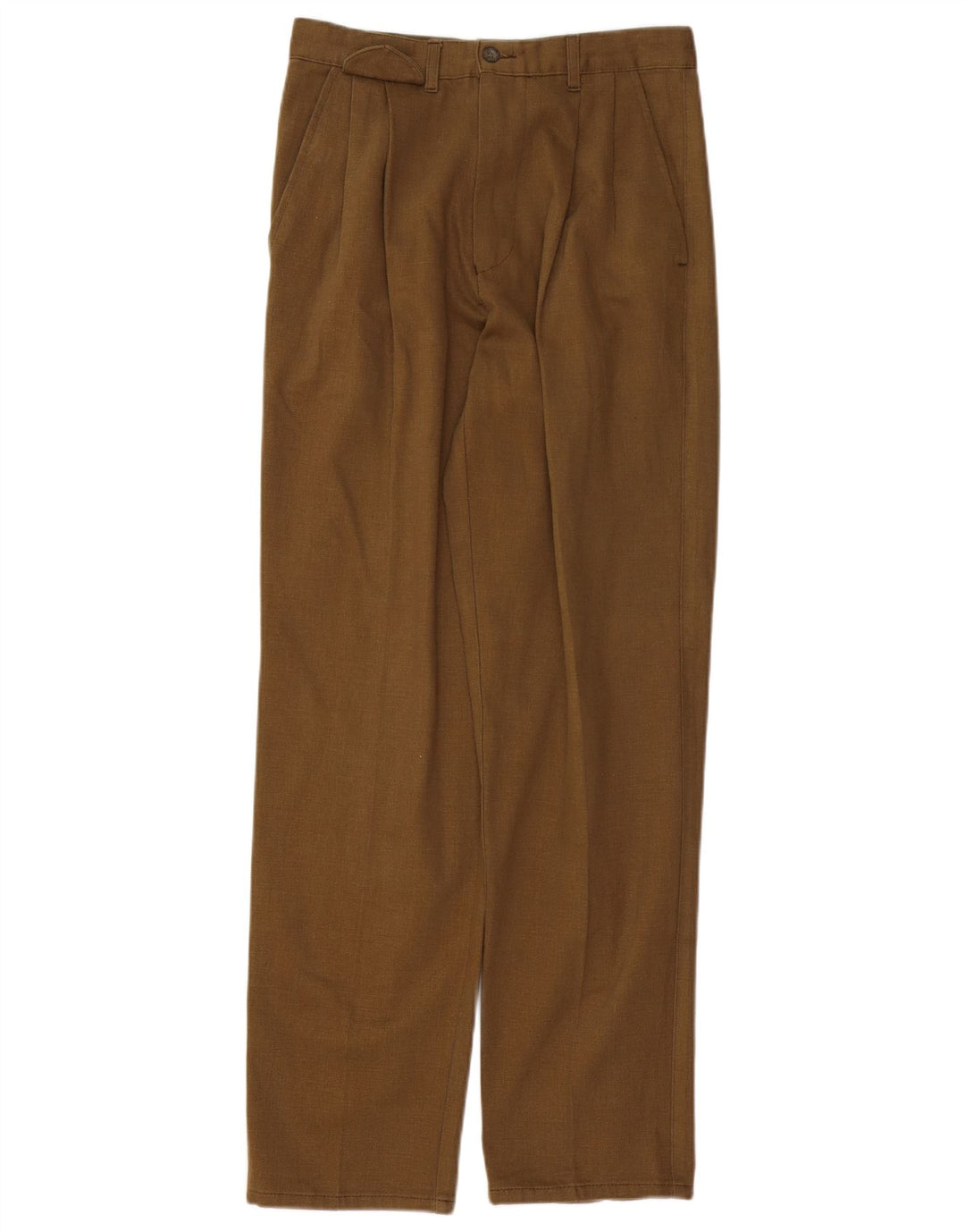 VINTAGE Mens Pegged Chino Trousers W28 L31 Brown Cotton
