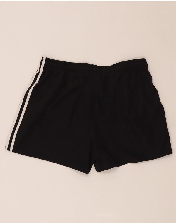 ADIDAS Womens Sport Shorts UK 14 Large  Black Polyester