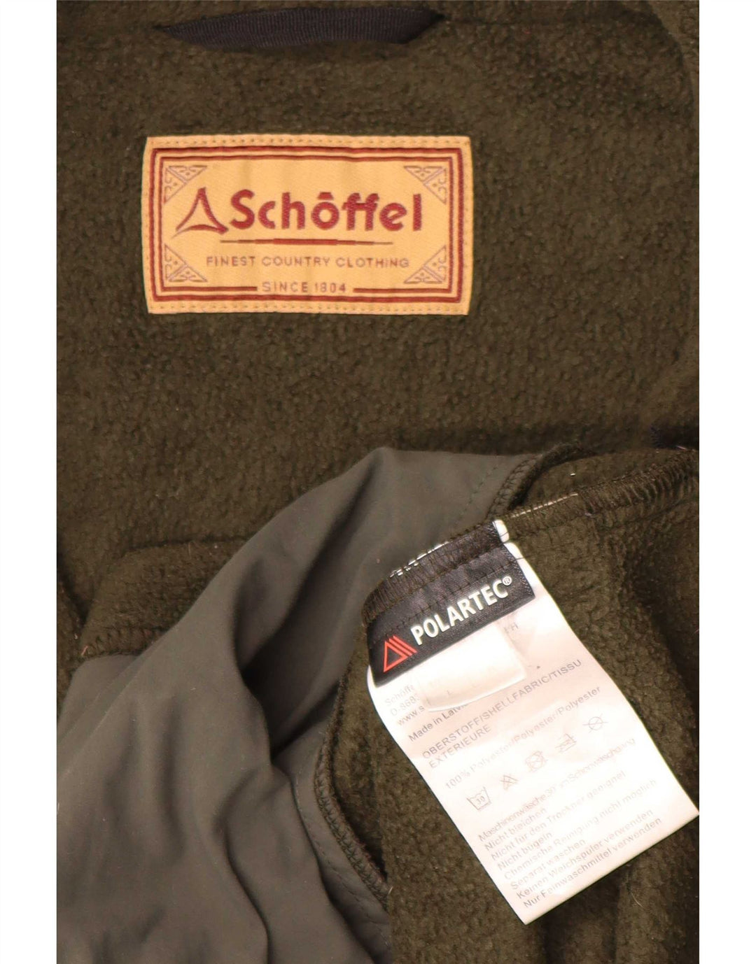 Schoffel Mens Fleece Gilet UK 40 Large Khaki Polyester