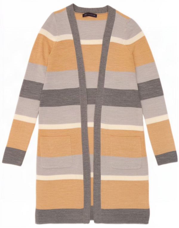 Marks & Spencer Womens Longline Cardigan Sweater UK 10 Small Multicoloured