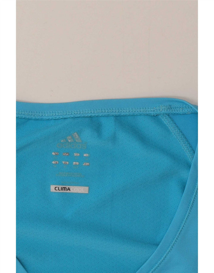 Adidas Womens Climacool T-Shirt Top UK 16 Large  Blue