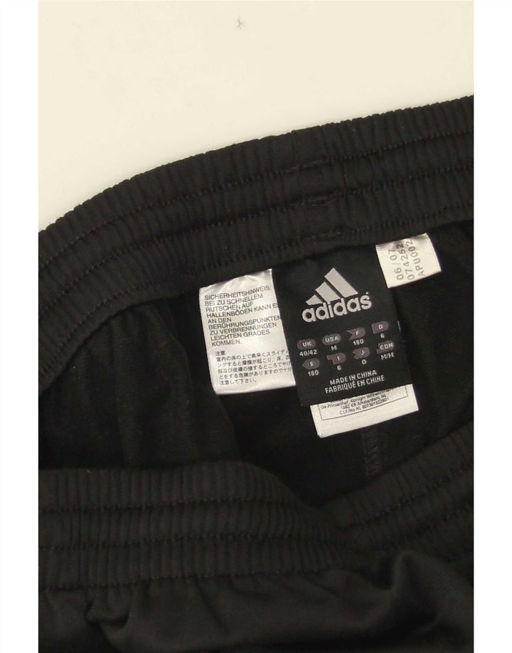 Adidas Mens Tracksuit Trousers UK 40/42 Medium  Black Colourblock Polyester