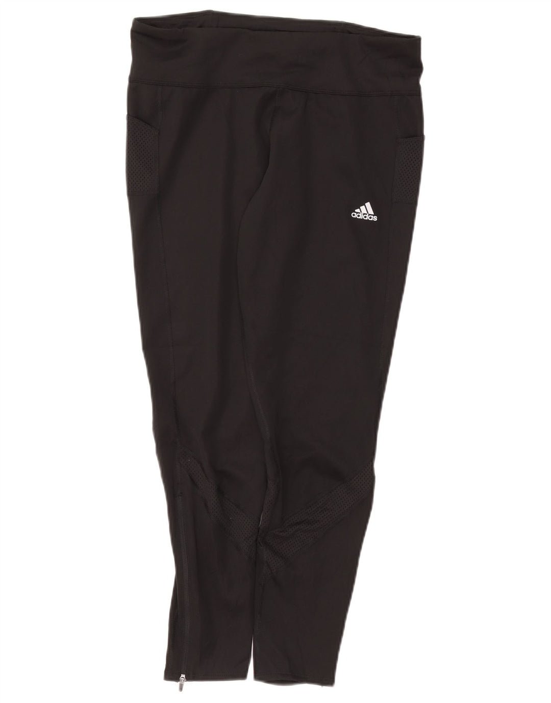 ADIDAS Womens Aeroready Leggings UK 16/18 Large Black Polyester