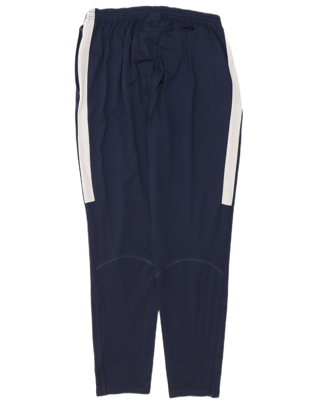 NIKE Mens Dri Fit Tracksuit Trousers Large  Navy Blue Colourblock