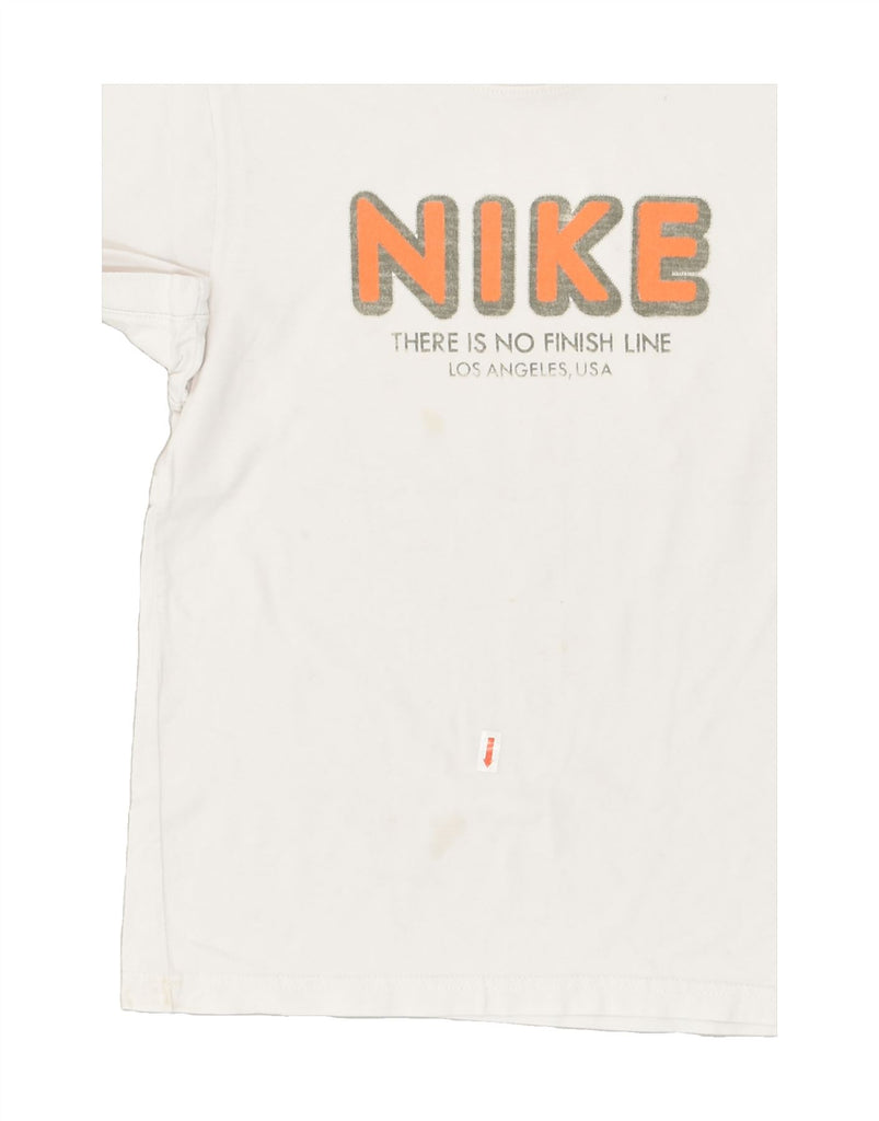 NIKE Boys Graphic T-Shirt Top 6-7 Years White Cotton | Vintage Nike | Thrift | Second-Hand Nike | Used Clothing | Messina Hembry 