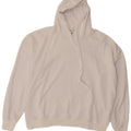 PULL & BEAR Mens Hoodie Jumper XL White Polyester