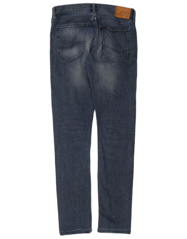 Lee Mens Luke Slim Jeans W31 L34 Blue Cotton
