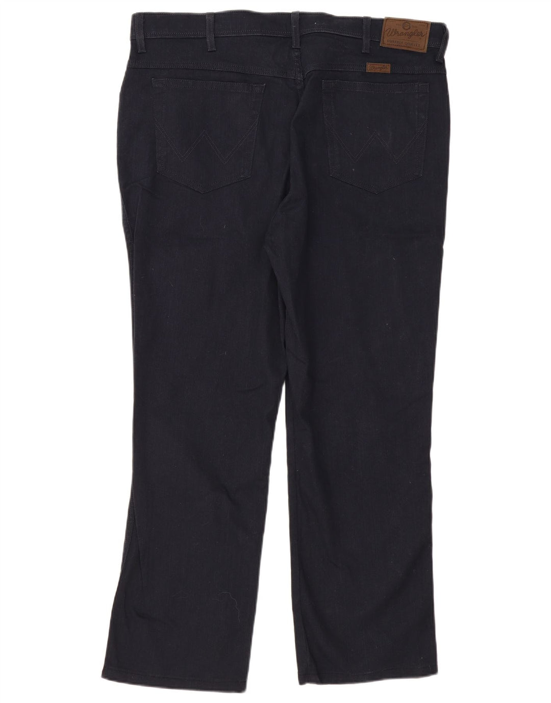 WRANGLER Mens Regular Fit Straight Casual Trousers W40 L29 Navy Blue