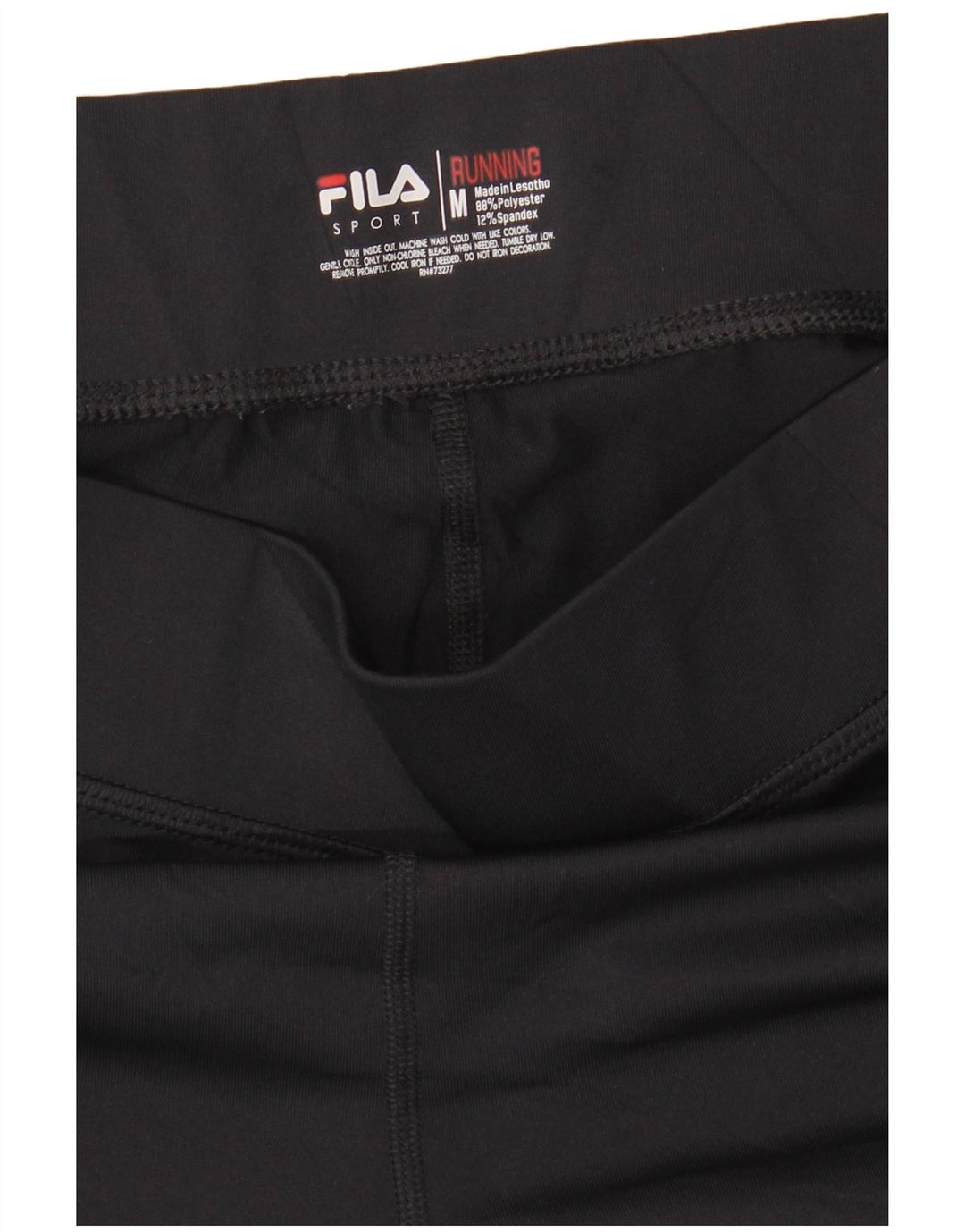 Fila Womens Leggings UK 14 Medium  Black Polyester