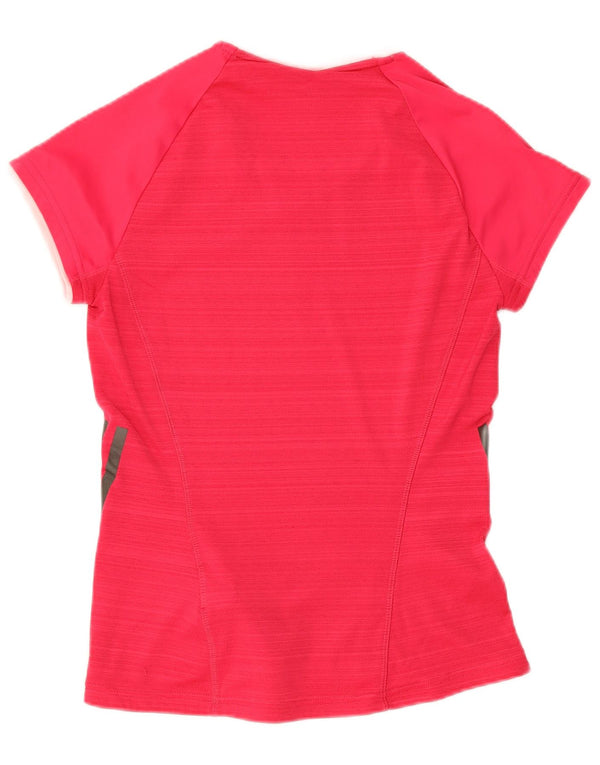 Adidas Womens Climacool T-Shirt Top UK 4/6 XS Pink Polyester