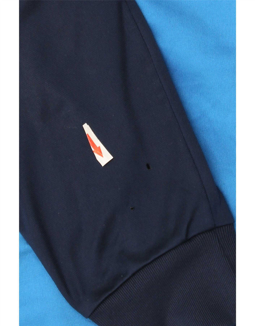 Adidas Mens Tracksuit Top Jacket UK 42/44 Large Blue Colourblock Polyester