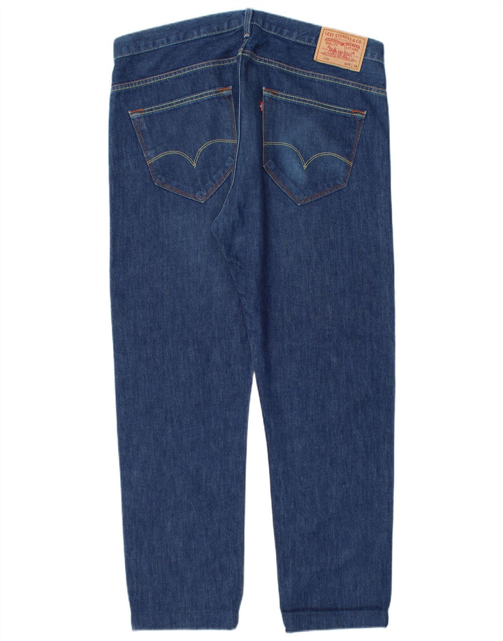 Levi's Mens 504 Straight Jeans W36 L29 Blue Cotton