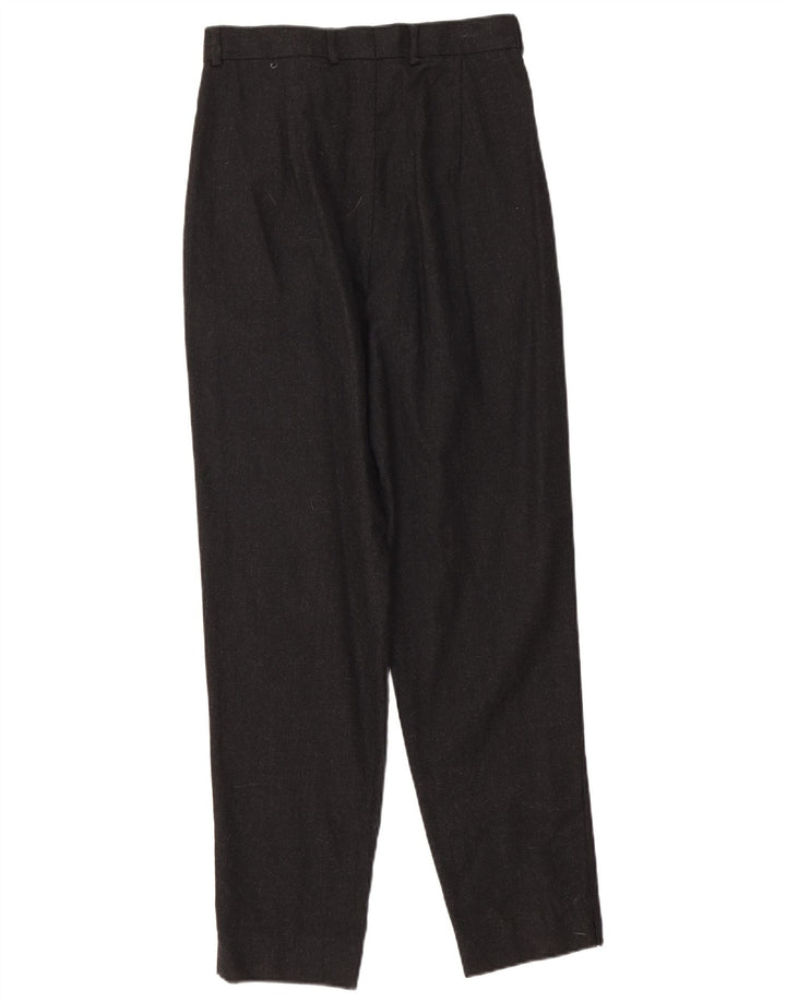 Balloon Womens Pegged Suit Trousers IT 42 Medium W27 L28 Black Wool