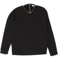 J. CREW Womens Sweatshirt Jumper UK 14 Medium Black Cotton Vintage J. Crew and Second-Hand J. Crew from Messina Hembry 