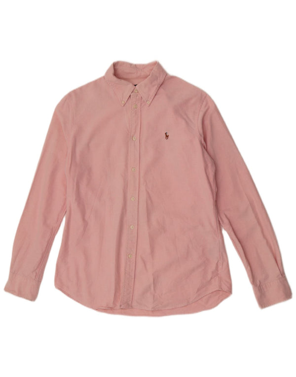 Ralph Lauren Mens Custom Fit Shirt Large Pink Cotton