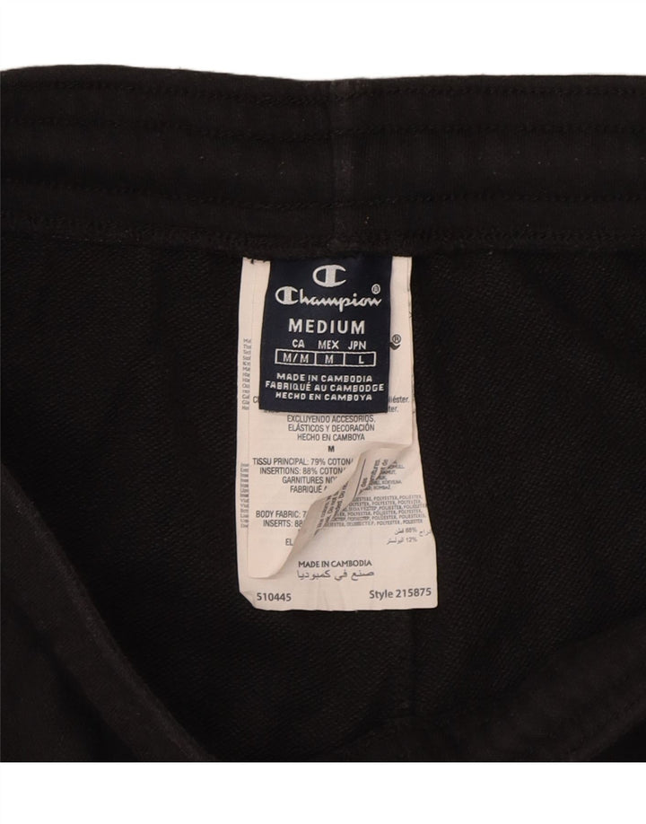 CHAMPION Mens Tracksuit Trousers Joggers Medium  Black Colourblock Cotton Vintage Champion and Second-Hand Champion from Messina Hembry 