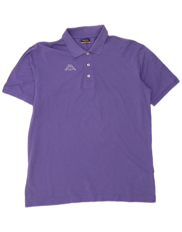 Kappa Mens Polo Shirt 2XL Navy Blue Cotton