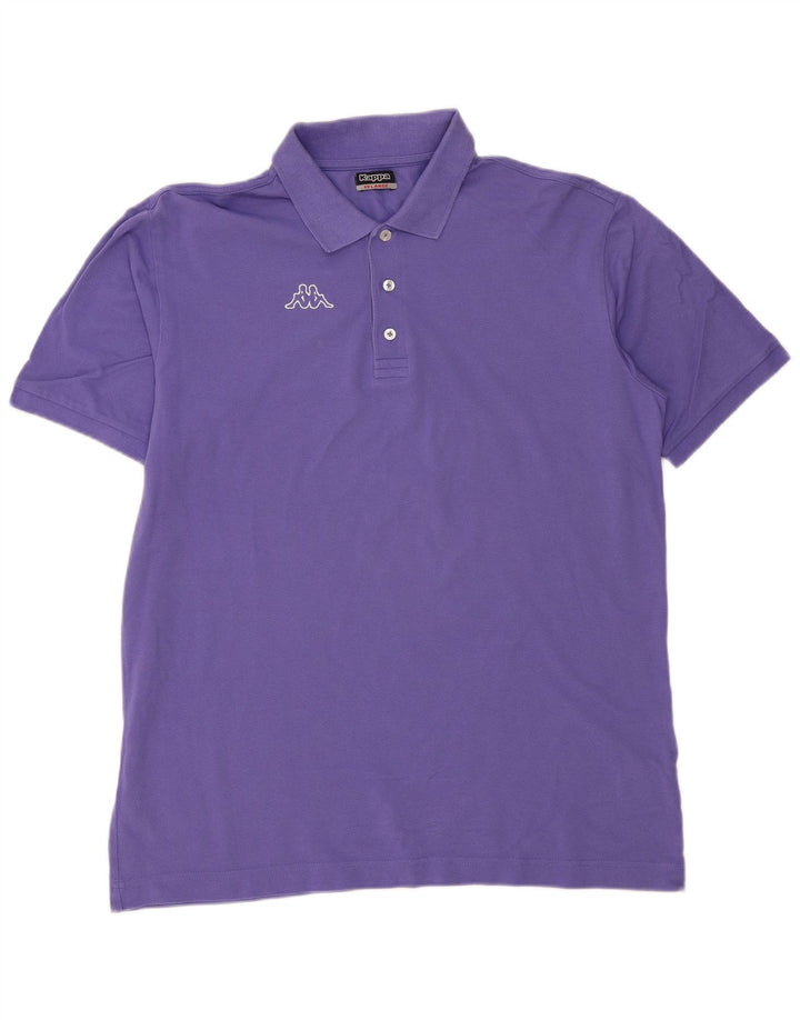 Kappa Mens Polo Shirt 2XL Navy Blue Cotton