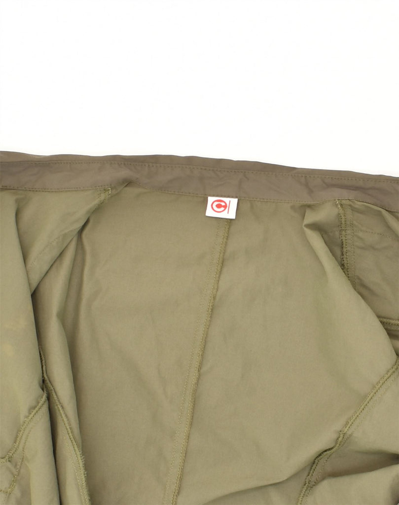 CASSUCI Womens Crop Bomber Jacket UK 14 Large Khaki Nylon | Vintage Cassuci | Thrift | Second-Hand Cassuci | Used Clothing | Messina Hembry 