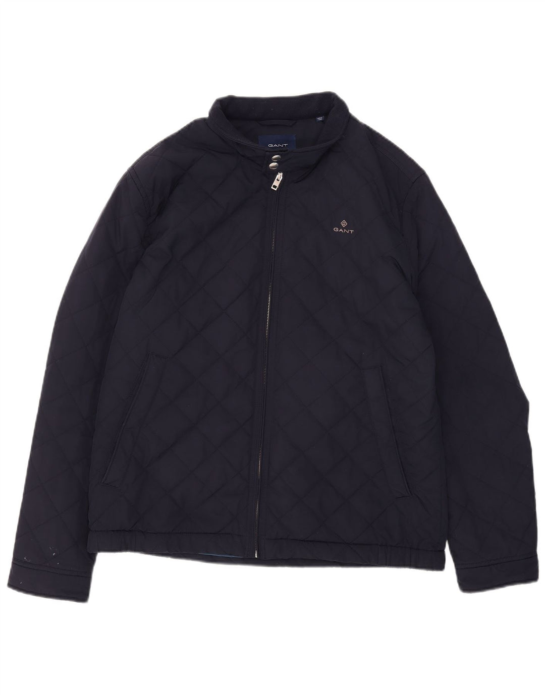 Gant Mens Quilted Jacket UK 42 XL Navy Blue Polyester