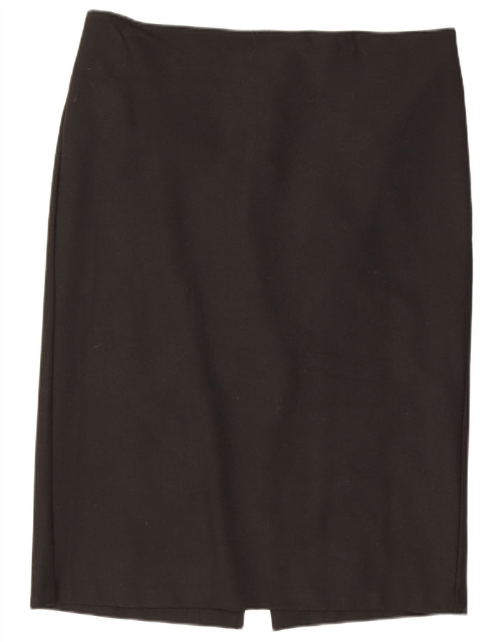 Benetton Womens Pencil Skirt IT 46 Large W32 Black Polyester