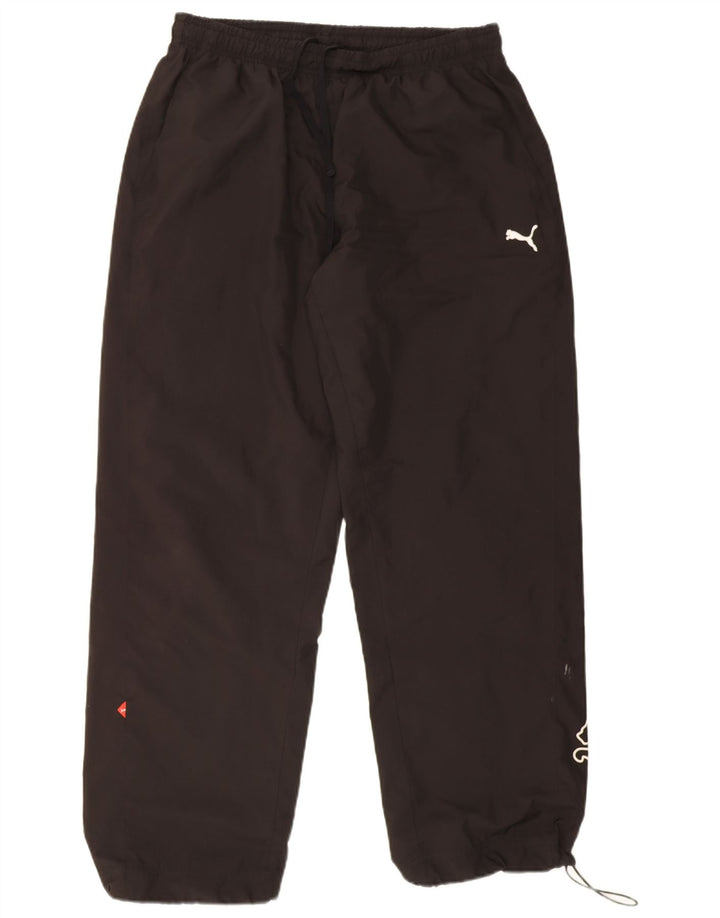 Puma Mens Graphic Tracksuit Trousers Large  Black Polyester