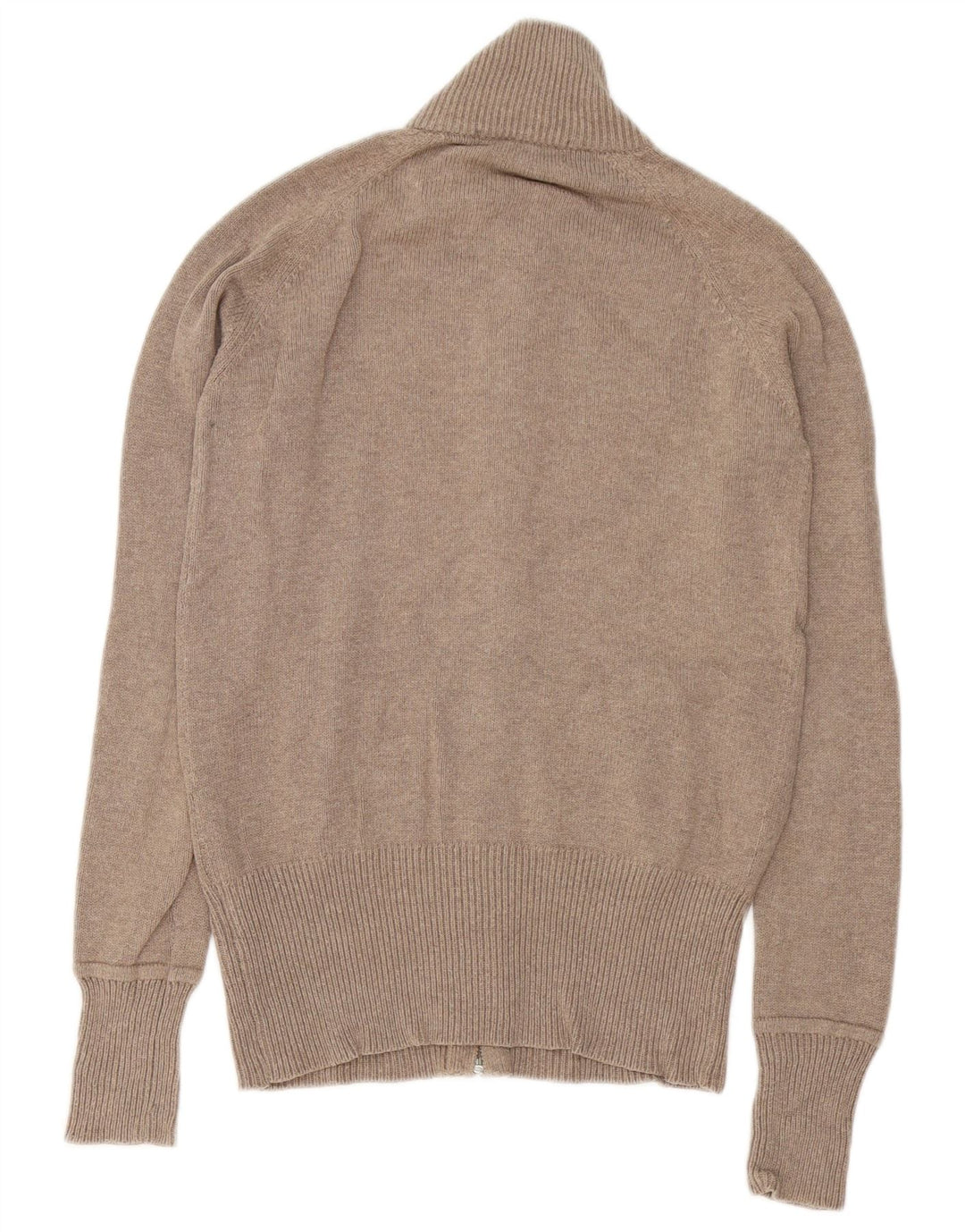 Zara Womens Cardigan Sweater UK 14 Medium Grey Cotton