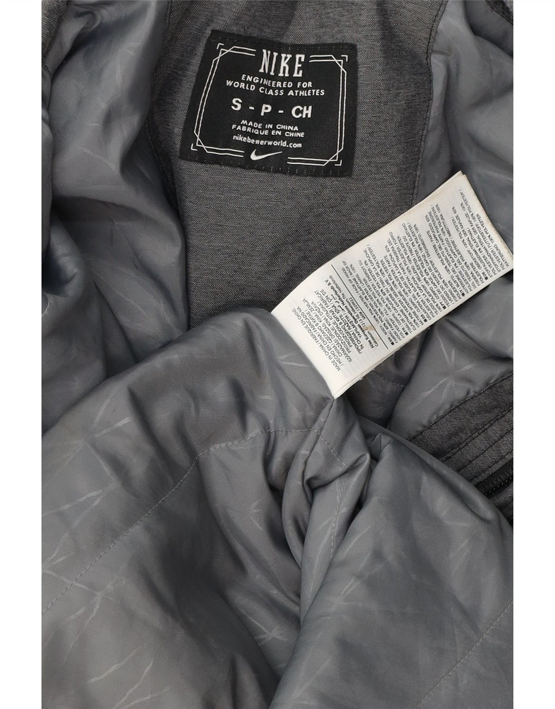 Nike Mens Hooded Windbreaker Jacket UK 36 Small Grey Colourblock Polyester