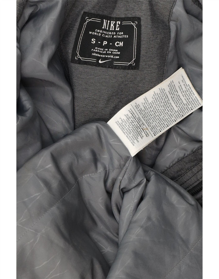 Nike Mens Hooded Windbreaker Jacket UK 36 Small Grey Colourblock Polyester