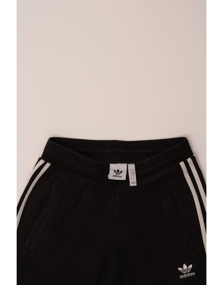 ADIDAS Mens Tracksuit Trousers Joggers Small  Black Cotton Vintage Adidas and Second-Hand Adidas from Messina Hembry 