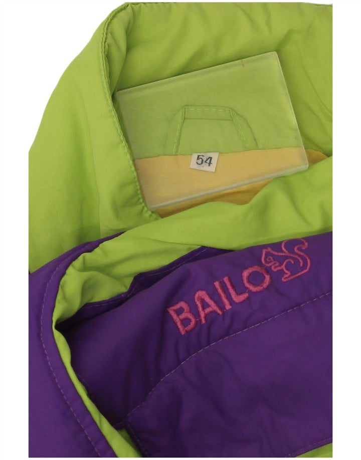Bailo Mens Ski Jacket IT 54 2XL Green Colourblock