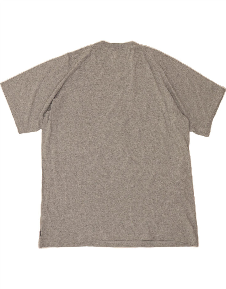ADIDAS Mens T-Shirt Top 2XL Grey Flecked Cotton Vintage Adidas and Second-Hand Adidas from Messina Hembry 