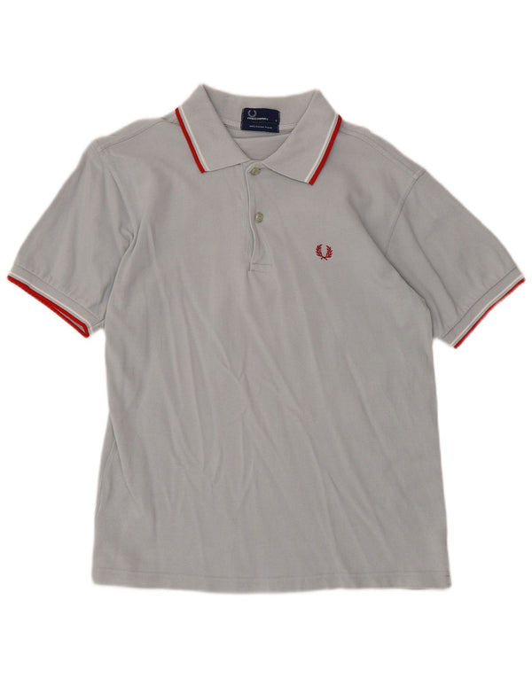Fred Perry Mens Polo Shirt Small Grey Cotton