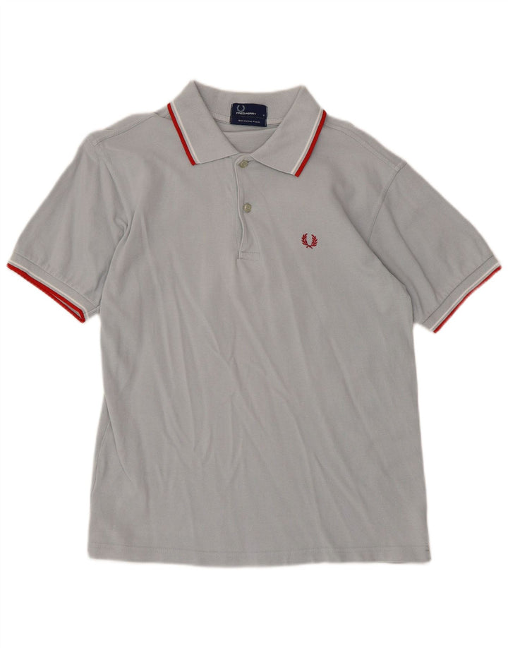 Fred Perry Mens Polo Shirt Small Grey Cotton