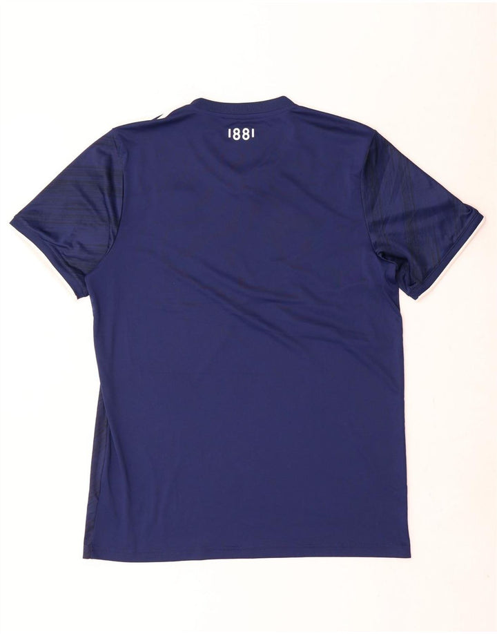 Adidas Mens Aeroready T-Shirt Top Large Navy Blue Polyester