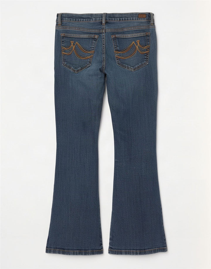 Dkny Womens Bootcut Jeans W30 L28 Blue