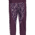 Under Armour Womens Heat Gear Abstract Pattern Leggings UK 14 Medium Purple