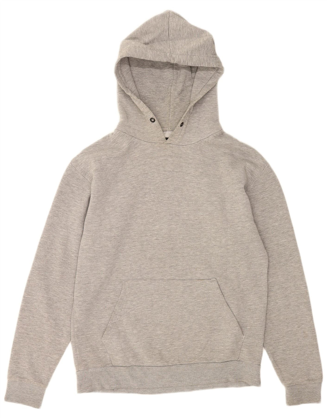 Zara Mens Hoodie Jumper Medium Grey Flecked Cotton