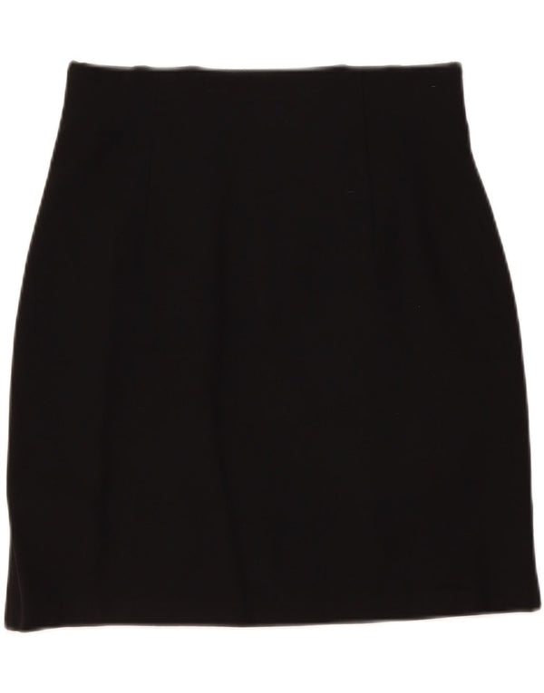 Marks & Spencer Womens Mini Skirt UK 12 Medium W30 Black Viscose